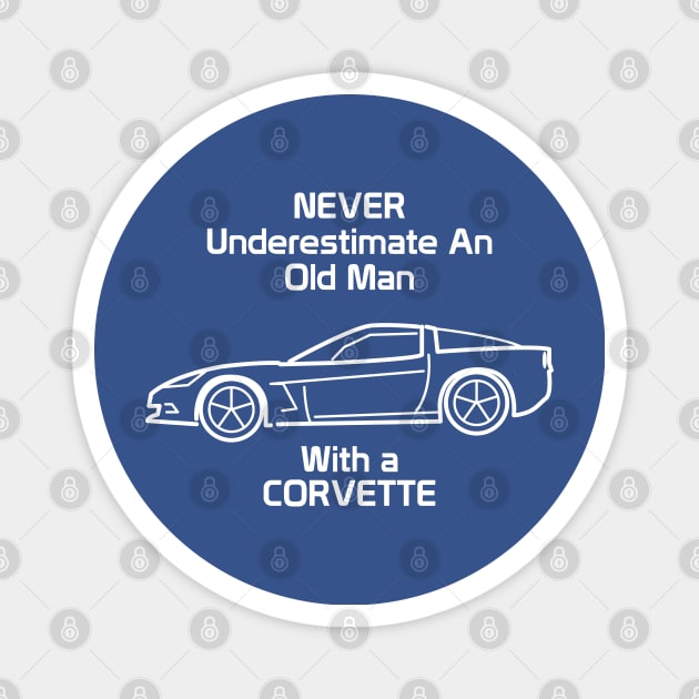 Old Man Corvette Magnet by Producsio